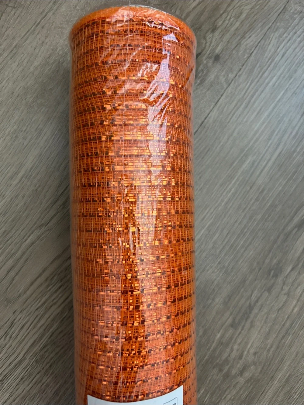 Pottery Barn Orange Decorative Mesh Sparkle Roll